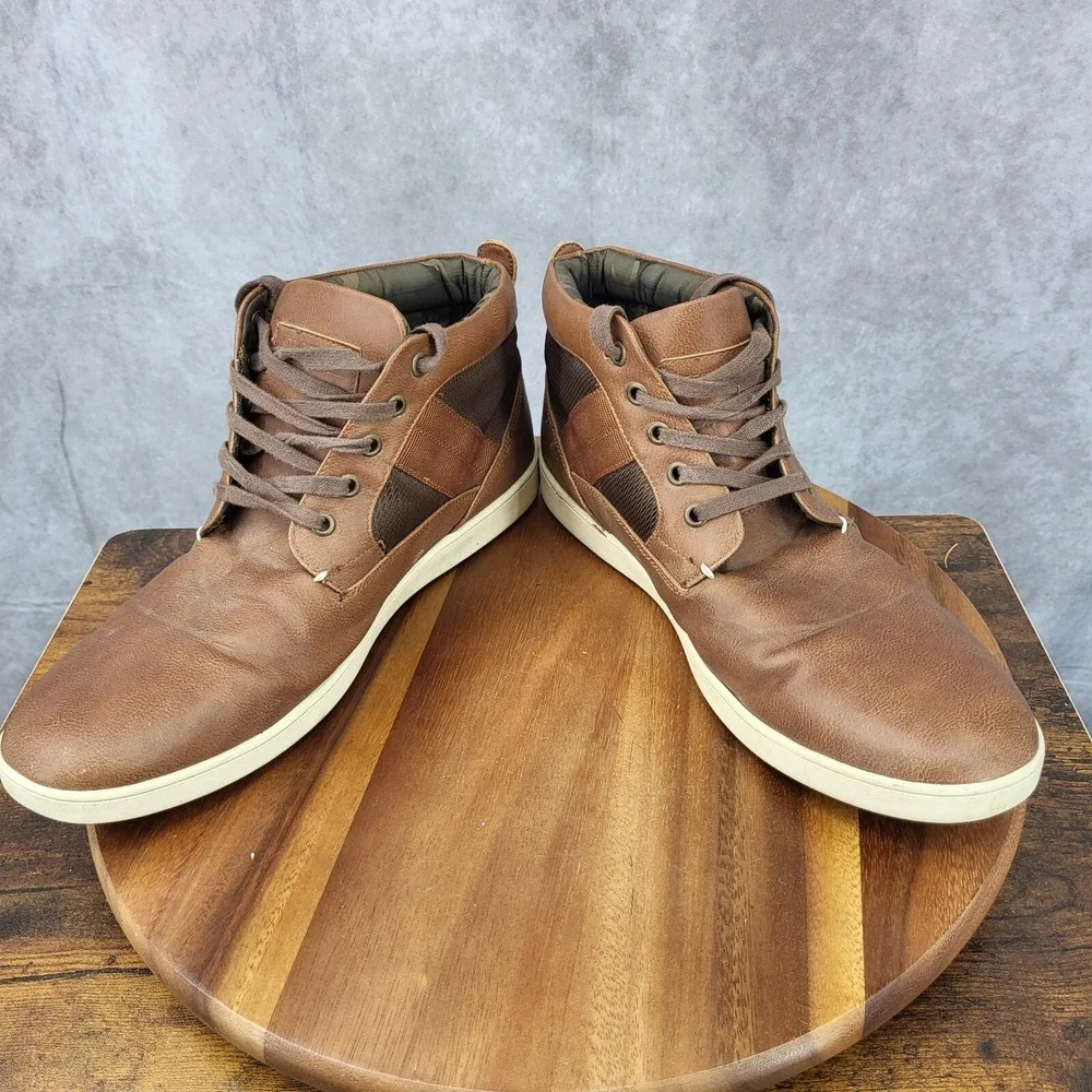 Steve Madden Chukka Boots Mens 13 Frazier Faux Leather Hi Top Sneakers‎